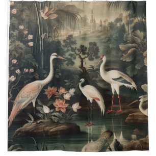 Imperial White Crane & Golden Palace Vintage