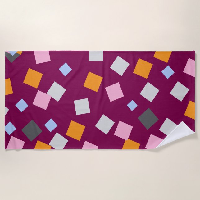 Imperial Wine  Beach Towel (Front)