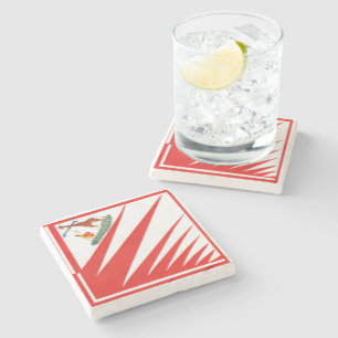 Imperiale Contrada della Giraffa - Giraffe Palio Stone Coaster