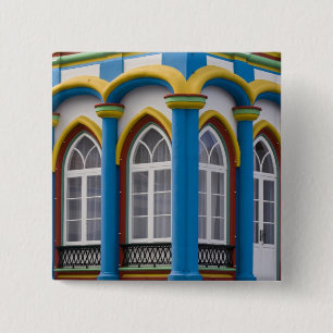 Imperio da Caridade in Praia Da Vitoria, 2 Inch Square Button