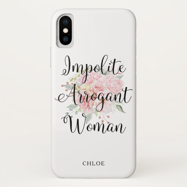 Impolite Arrogant Woman | Elizabeth Warren Case-Mate iPhone Case (Back)