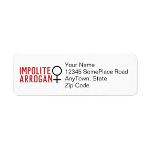 Impolite Arrogant Woman Female Symbol 2 Line