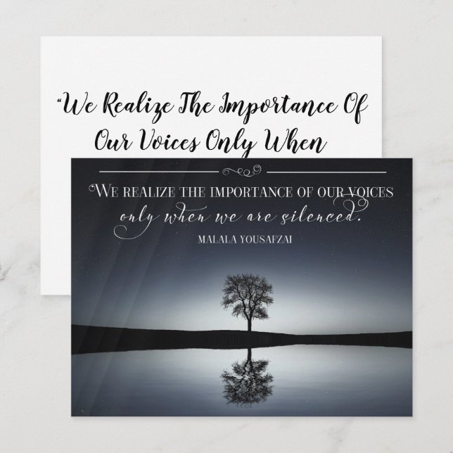 Importance Of Our Voices Postcard (Front/Back)