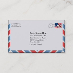 Important Air Mail Envelope Business Card