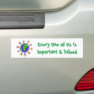 Important and Valued Children Bumper Sticker