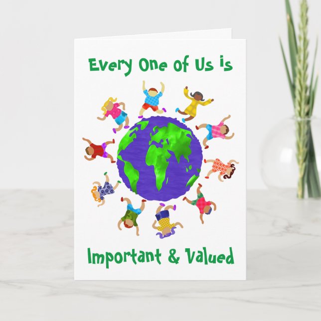 Important and Valued Children Card (Front)