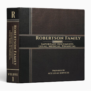 Important Documents   Legal   Medical Binder