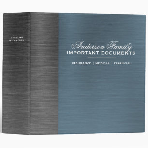 Important Family Documents Estate Planning Binder
