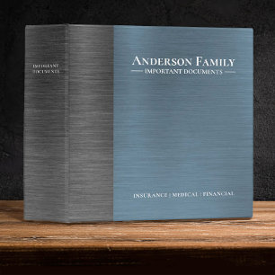 Important Family Documents Estate Planning Binder