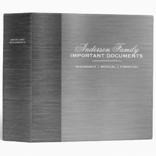 Important Family Documents Estate Planning Binder