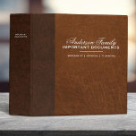 Important Family Documets Estate Planning Binder<br><div class="desc">A classy faux leather estate planning binder to store your important family documents. Other designs and colours available. Designed for you by Blackberry Boulevard.</div>