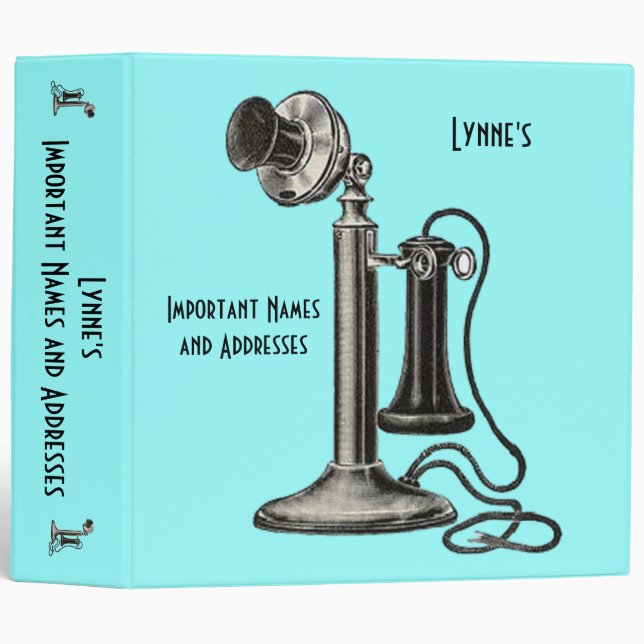 Important Names and Address book Binder (Front/Spine)