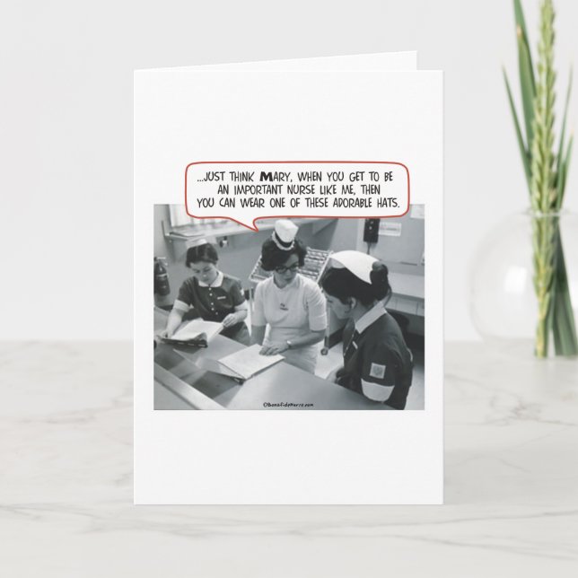 Important Nurse - Adorable Hat Card (Front)