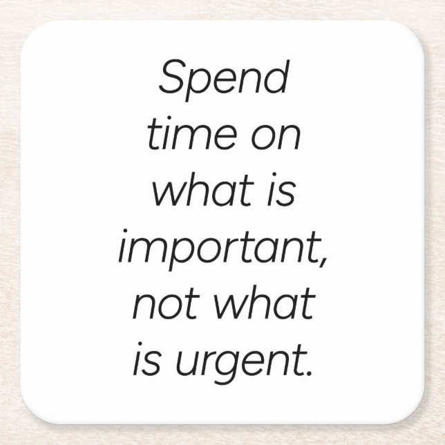 Important Paper Coaster (Front)