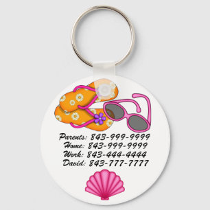 Important Phone Numbers Keychain by SRF