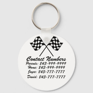 Important Phone Numbers Keychain by SRF