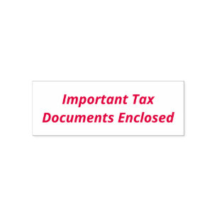 Important Tax Documents Enclosed Self-inking Stamp
