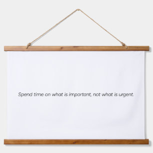 Important Wood Topped Wall Tapestry