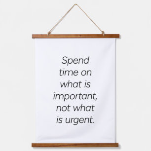 Important Wood Topped Wall Tapestry