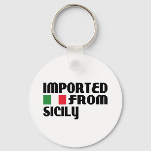 Imported from Sicily Keychain