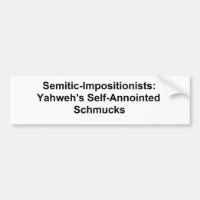 Imposants sémites : Sticker pare-chocs