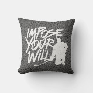 Impose Your Will (Hockey) Throw Pillow