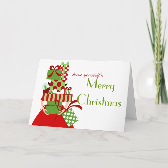 Impossible Gift Stack Holiday Card (Front)