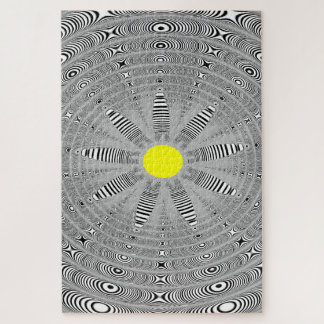 Impossible Graphic Fractal Flower Jigsaw Puzzle