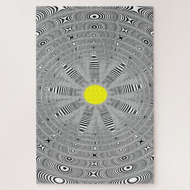 Impossible Graphic Fractal Flower Jigsaw Puzzle (Vertical)