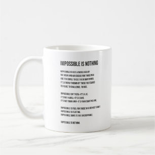 Impossible Is Nothing, Gym, Hustle, Success, Grind Coffee Mug