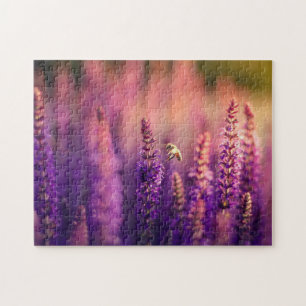 Impossible Puzzle - Bee on lavender