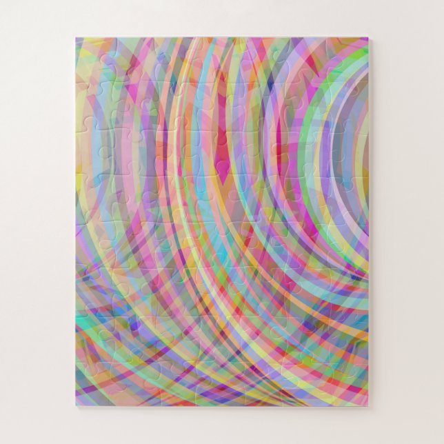 Impossible puzzle: colourful swirl jigsaw puzzle (Vertical)