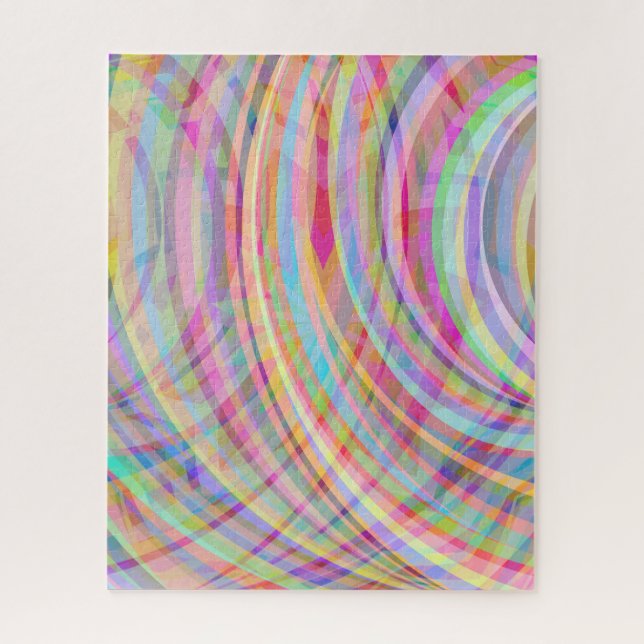 Impossible puzzle: colourful swirl jigsaw puzzle (Vertical)