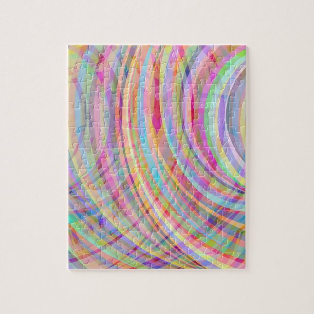 Impossible puzzle: colourful swirl jigsaw puzzle (Vertical)
