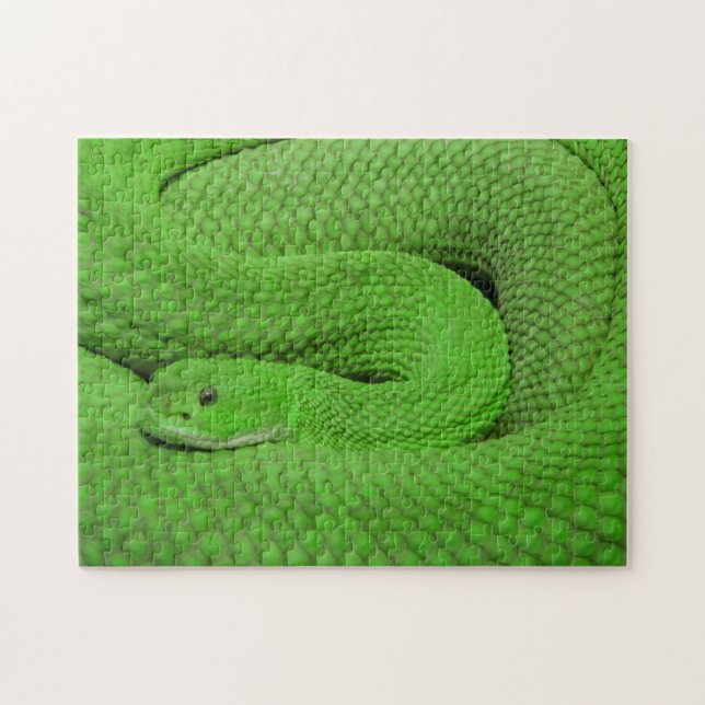 Impossible Puzzle - Green Snake (Horizontal)