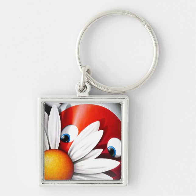 Impossimal© - 'Forget Me Not' Keychain (Front)