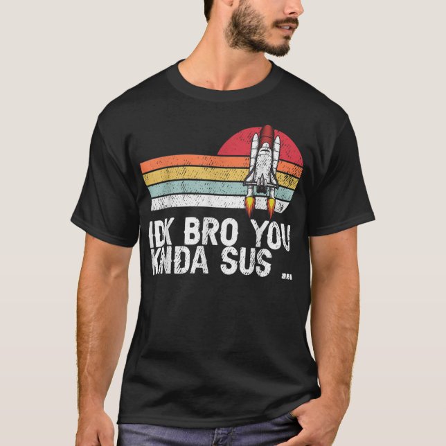 Imposter Among costume Game Us Sus vint T-Shirt (Front)