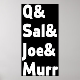 Impractical Jokers Line-Up Font 2 White Text Poster