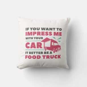 Impress Food Truck Throw Pillow