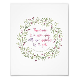 Impression 8x10 - citation Anne of Green Gables