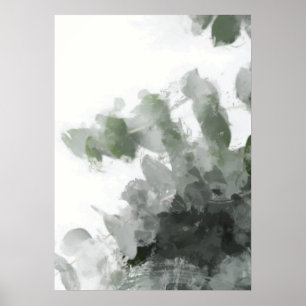 Impression Abstraite Feuille verte