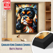 Impression acrylique Cavalier King Charles Spaniel