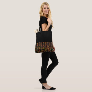 Impression africaine avec Sac fourre-tout arrière 