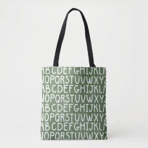 Impression alphabétique Chaulkoard sur tout le sac