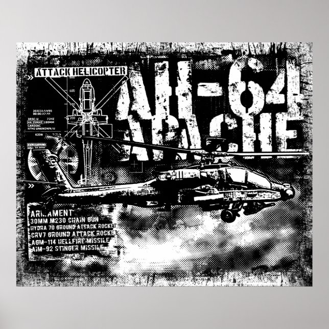 Impression Apache AH-64 (Devant)