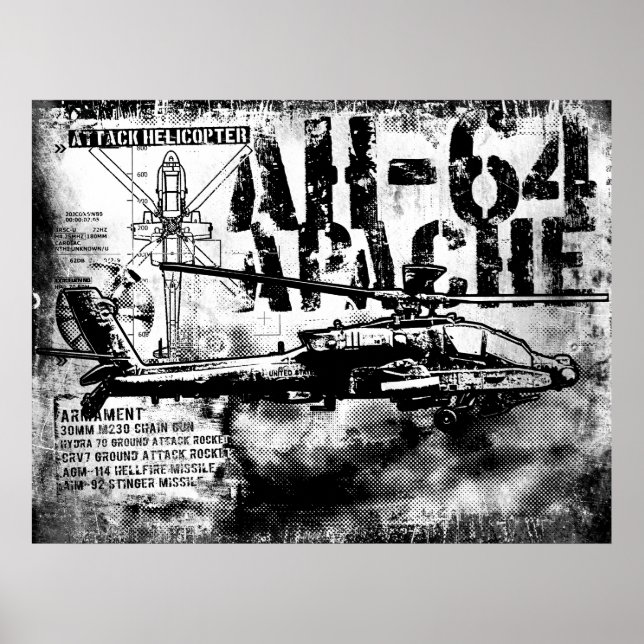 Impression Apache AH-64 (Devant)