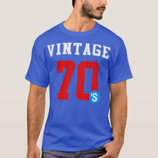 Impression arrière vintage 1970 sur t-shirt