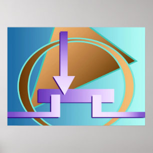 Impression art numérique "Diagramme de circuit"