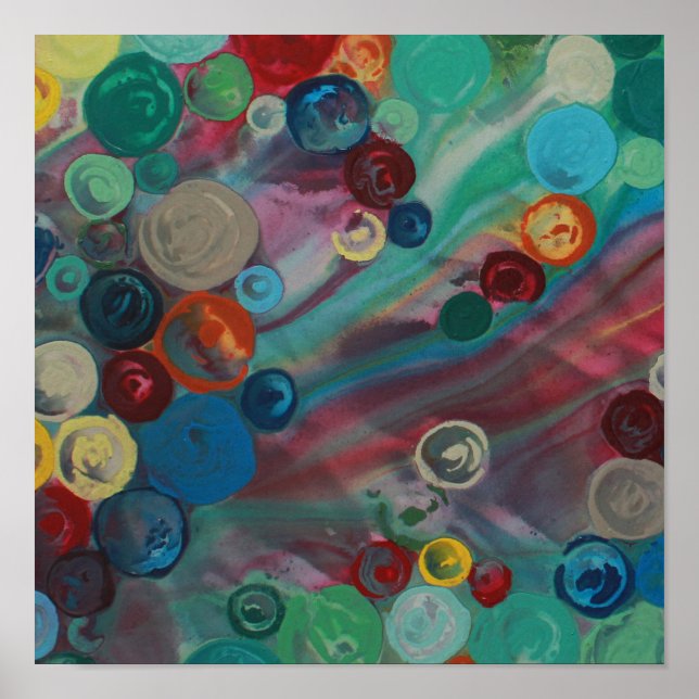 Impression artistique colorée Abstraite (Devant)