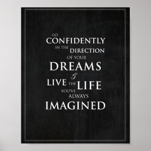 Impression artistique Inspirational Quote de 8 po 